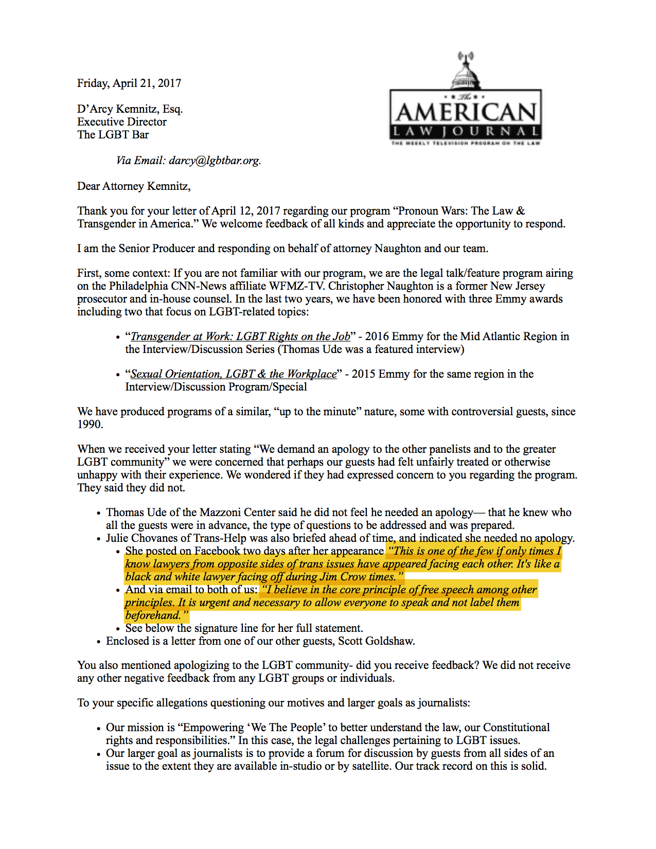 ALJ Response to LGBT Bar letter 4.21.17 Highlighted P1.png