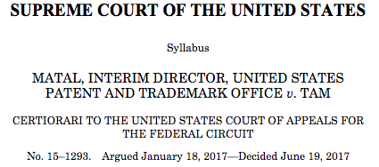 Supreme Court Redskins trademark: Slants case will decide free speech issue.